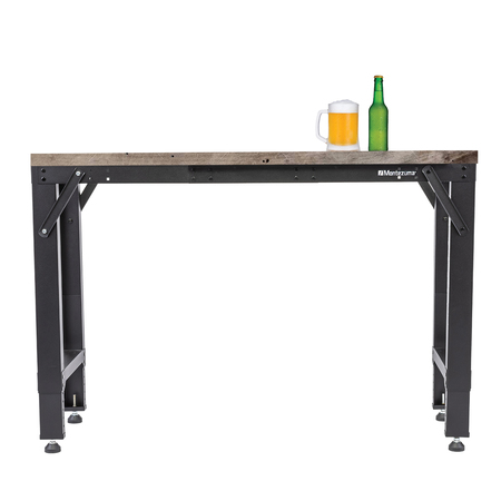 Montezuma Workbench, Adjustable Steel Frame, Holds up to 1,000 Lbs. MSF4829B